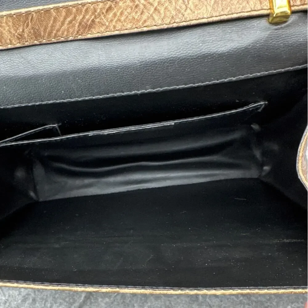 Margaret Gerrold Vintage Golden Brown Leather Western Shoulder Bag Purse